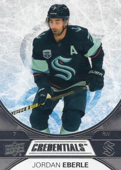 #45 Jordan Eberle - Seattle Kraken - 2021-22 Upper Deck Credentials Hockey