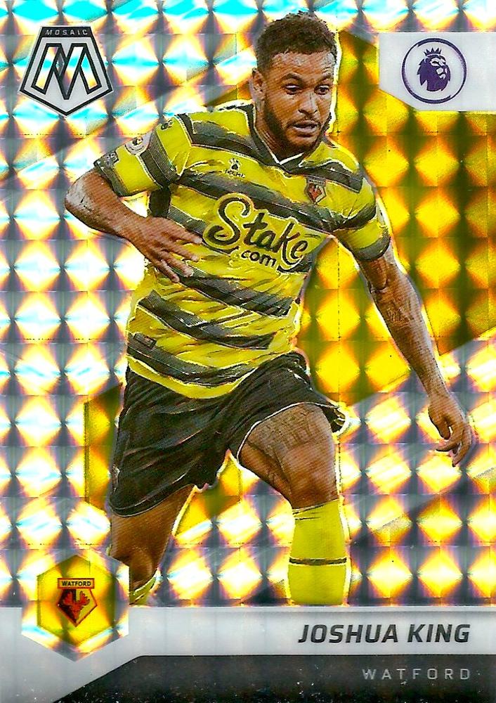 #47 Joshua King - Watford - 2021-22 Panini Mosaic Premier League - Mosaic Soccer
