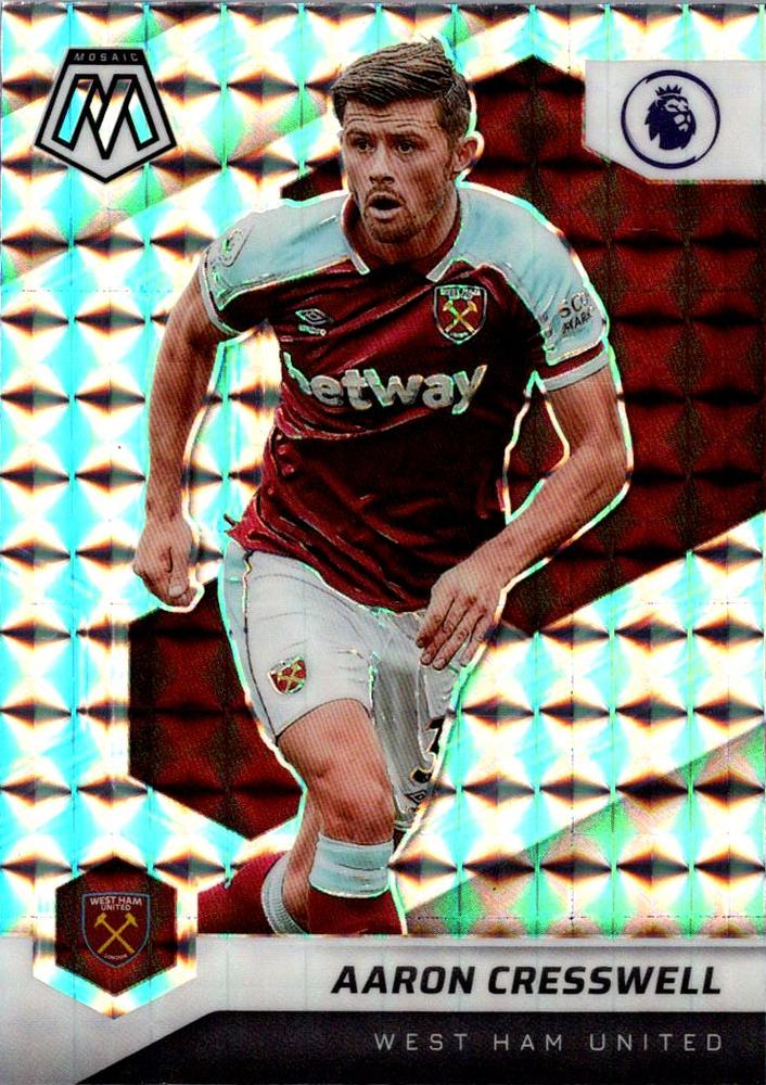 #81 Aaron Cresswell - West Ham United - 2021-22 Panini Mosaic Premier League - Mosaic Soccer