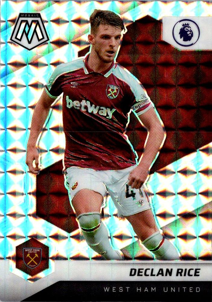 #82 Declan Rice - West Ham United - 2021-22 Panini Mosaic Premier League - Mosaic Soccer