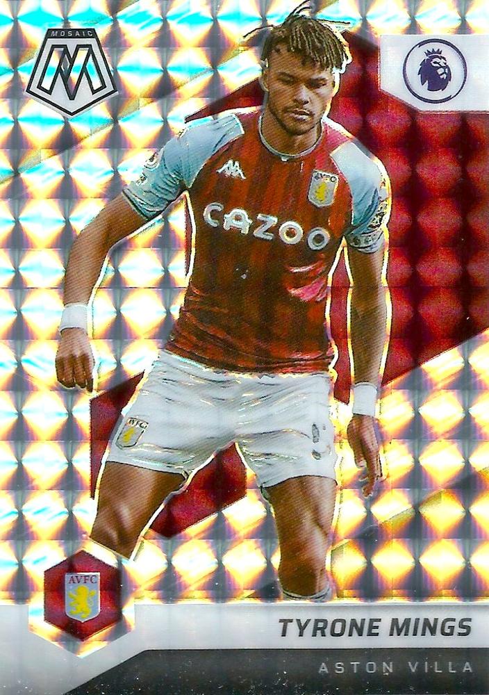 #130 Tyrone Mings - Aston Villa - 2021-22 Panini Mosaic Premier League - Mosaic Soccer