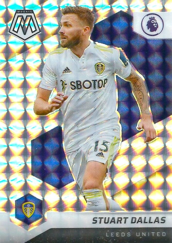 #200 Stuart Dallas - Leeds United - 2021-22 Panini Mosaic Premier League - Mosaic Soccer
