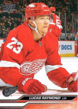 #312 Lucas Raymond - Detroit Red Wings - 2023-24 Upper Deck Hockey