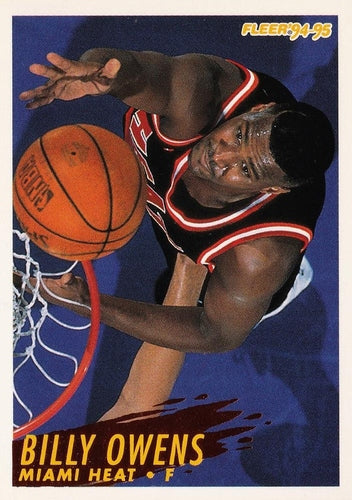 #313 Billy Owens - Miami Heat - 1994-95 Fleer Basketball