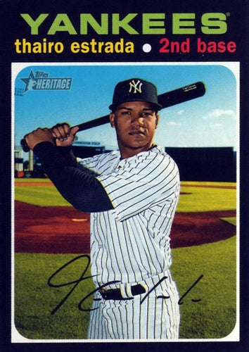 #313 Thairo Estrada - New York Yankees - 2020 Topps Heritage Baseball