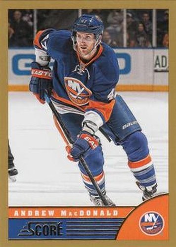 #314 Andrew MacDonald - New York Islanders - 2013-14 Score - Gold Hockey