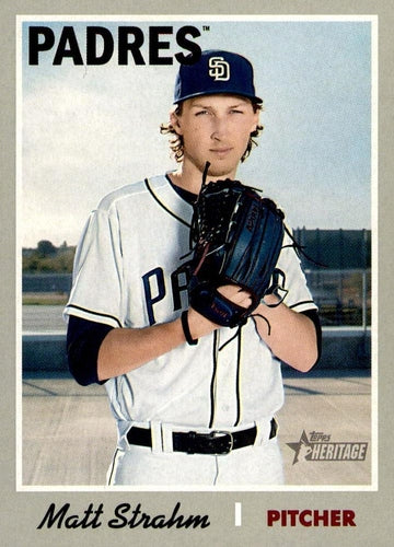 #314 Matt Strahm - San Diego Padres - 2019 Topps Heritage Baseball