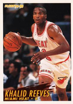 #314 Khalid Reeves - Miami Heat - 1994-95 Fleer Basketball