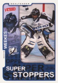 #314 Kevin Weekes - Tampa Bay Lightning - 2001-02 Upper Deck Victory Hockey