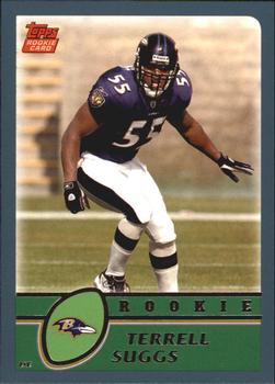 #314 Terrell Suggs - Baltimore Ravens - 2003 Topps Football