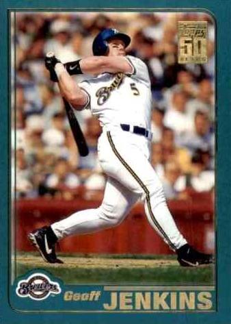 #315 Geoff Jenkins - Milwaukee Brewers - 2001 Topps Baseball