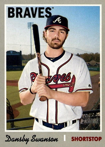 #316 Dansby Swanson - Atlanta Braves - 2019 Topps Heritage Baseball