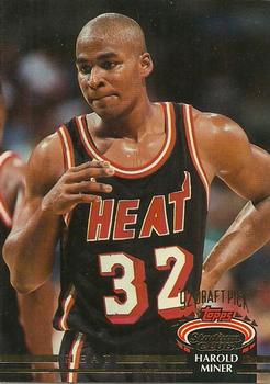 #317 Harold Miner - Miami Heat - 1992-93 Stadium Club Basketball