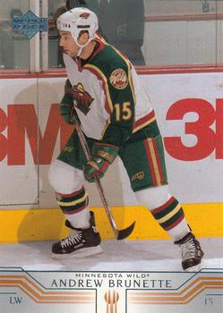 #317 Andrew Brunette - Minnesota Wild - 2001-02 Upper Deck Hockey