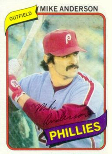 #317 Mike Anderson - Philadelphia Phillies - 1980 Topps Baseball