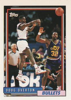 #317 Doug Overton - Washington Bullets - 1992-93 Topps Basketball