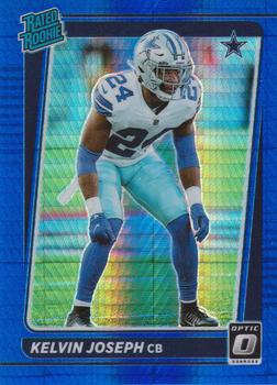 #250 Kelvin Joseph - Dallas Cowboys - 2021 Donruss Optic - Blue Hyper Football