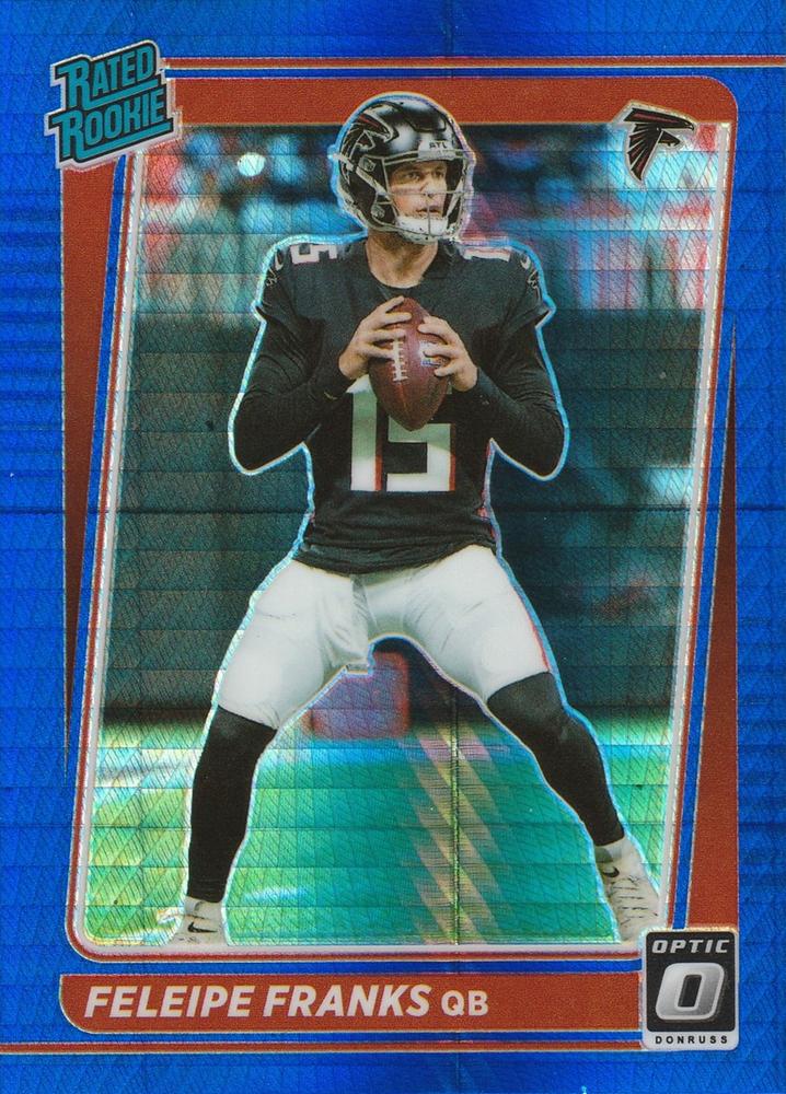 #299 Feleipe Franks - Atlanta Falcons - 2021 Donruss Optic - Blue Hyper Football