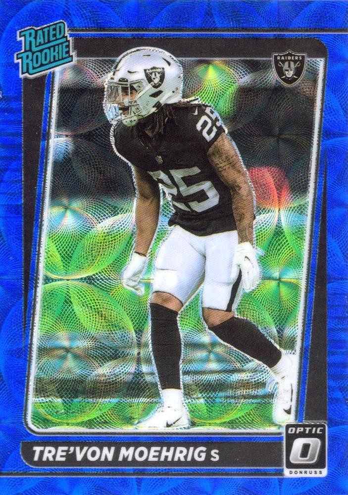#271 Tre'von Moehrig - Las Vegas Raiders - 2021 Donruss Optic - Blue Scope Football