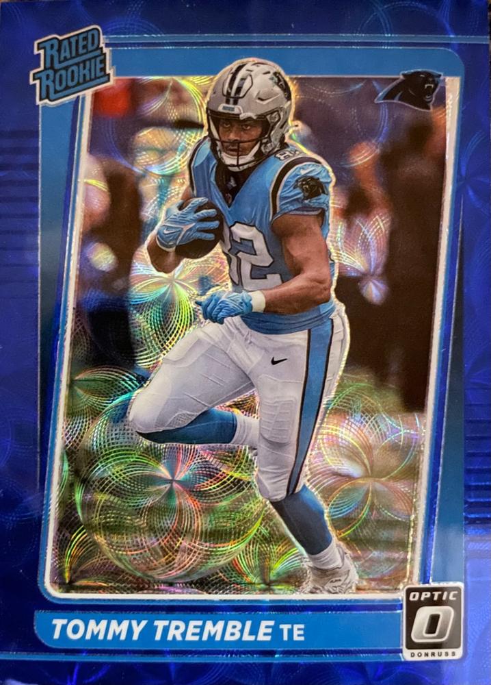 #282 Tommy Tremble - Carolina Panthers - 2021 Donruss Optic - Blue Scope Football