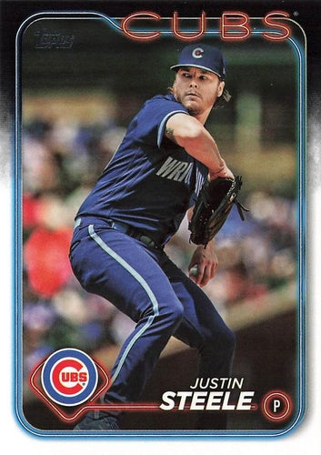 #318 Justin Steele - Chicago Cubs - 2024 Topps Baseball