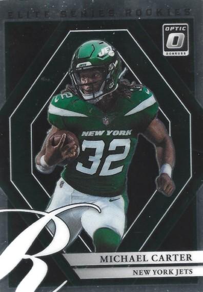 #ESR-19 Michael Carter - New York Jets - 2021 Donruss Optic - The Elite Series Rookies Football