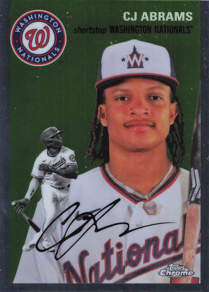 #319 CJ Abrams - Washington Nationals - 2023 Topps Chrome Platinum Anniversary Baseball