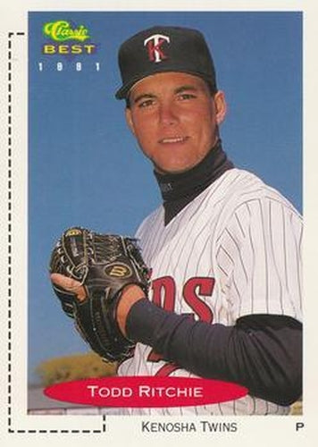 #319 Todd Ritchie - Kenosha Twins - 1991 Classic Best Baseball