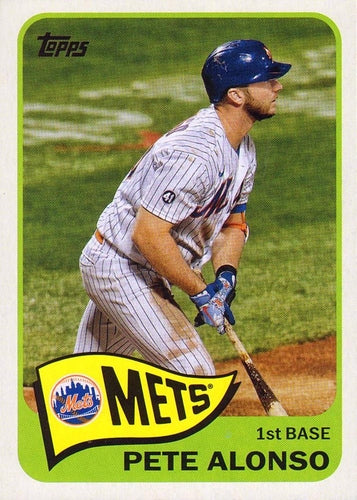 #T65-31 Pete Alonso - New York Mets - 2021 Topps - 1965 Topps Redux Baseball