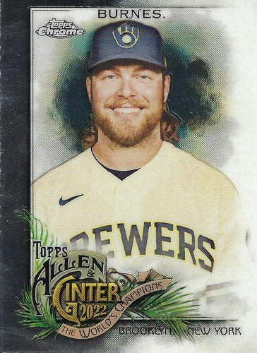 #31 Corbin Burnes - Milwaukee Brewers - 2022 Topps Allen & Ginter Chrome Baseball