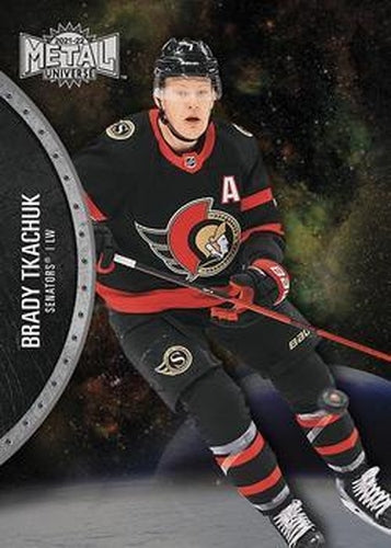 #31 Brady Tkachuk - Ottawa Senators - 2021-22 Skybox Metal Universe Hockey