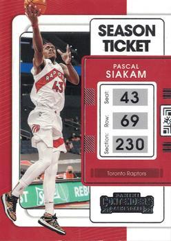 #31 Pascal Siakam - Toronto Raptors - 2021-22 Panini Contenders Basketball