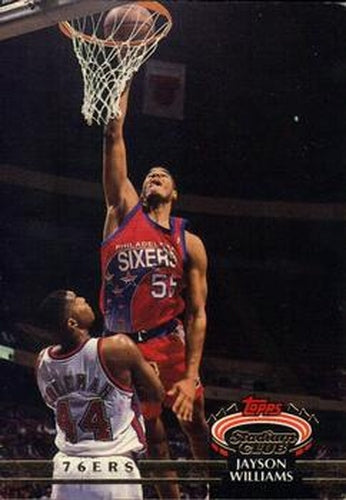 #31 Jayson Williams - Philadelphia 76ers - 1992-93 Stadium Club Basketball