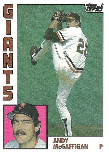 #31 Andy McGaffigan - San Francisco Giants - 1984 Topps Baseball