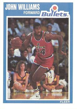 #31b John Williams - Washington Bullets - 1989-90 Fleer Basketball
