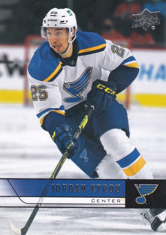 #T-61 Jordan Kyrou - St. Louis Blues - 2021-22 Upper Deck - 2006-07 Upper Deck Retro Hockey