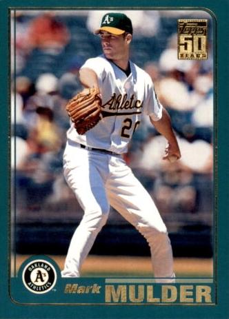 #321 Mark Mulder - Oakland Athletics - 2001 Topps Baseball