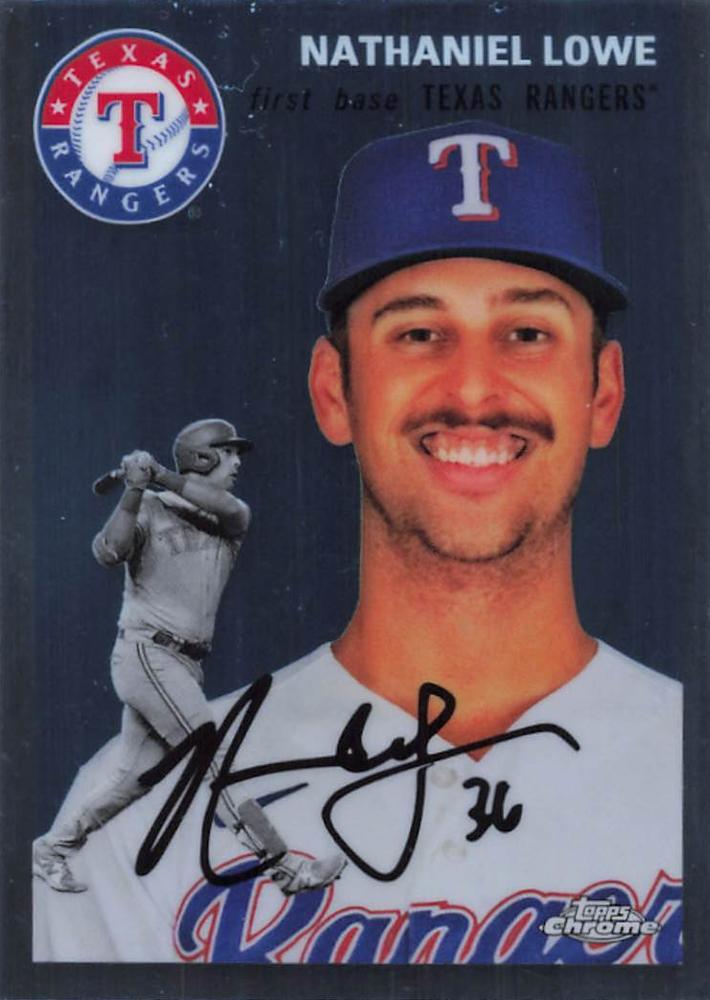 #321 Nathaniel Lowe - Texas Rangers - 2023 Topps Chrome Platinum Anniversary Baseball