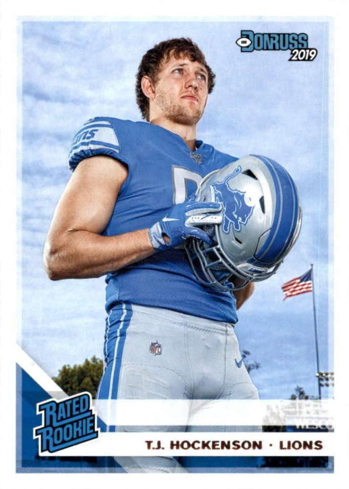 #321 T.J. Hockenson - Detroit Lions - 2019 Donruss Football