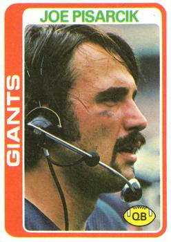 #7 Joe Pisarcik - New York Giants - 1978 Topps Football