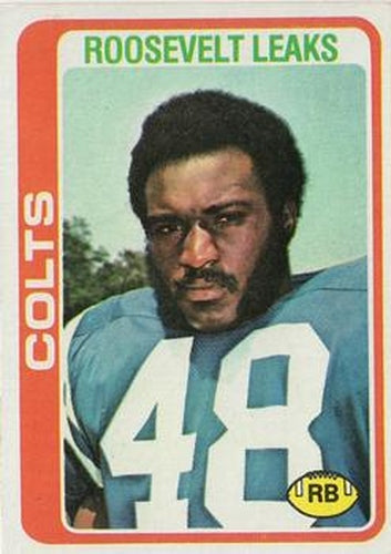 #9 Roosevelt Leaks - Baltimore Colts - 1978 Topps Football