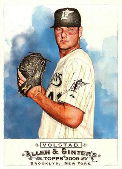 #322 Chris Volstad - Florida Marlins - 2009 Topps Allen & Ginter Baseball