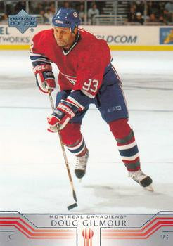 #322 Doug Gilmour - Montreal Canadiens - 2001-02 Upper Deck Hockey