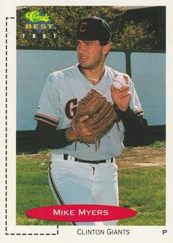 #323 Mike Myers - Clinton Giants - 1991 Classic Best Baseball