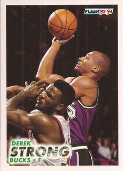 #324 Derek Strong - Milwaukee Bucks - 1993-94 Fleer Basketball