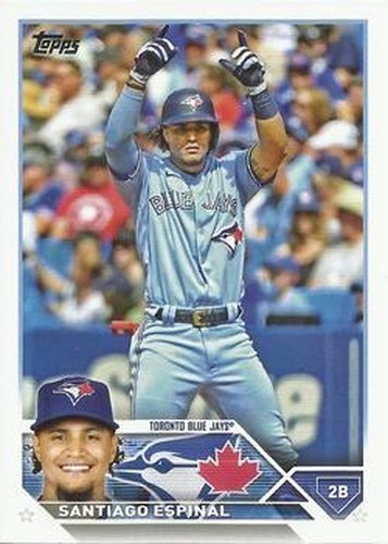 #324 Santiago Espinal - Toronto Blue Jays - 2023 Topps Baseball