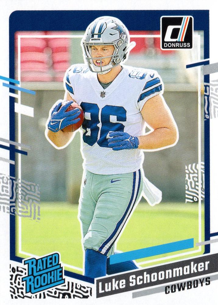 #325 Luke Schoonmaker - Dallas Cowboys - 2023 Donruss Football