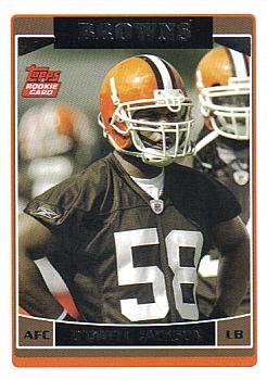 #325 D'Qwell Jackson - Cleveland Browns - 2006 Topps Football