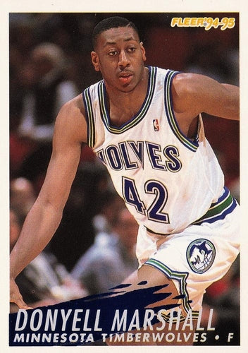#325 Donyell Marshall - Minnesota Timberwolves - 1994-95 Fleer Basketball