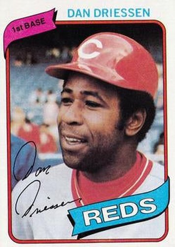 #325 Dan Driessen - Cincinnati Reds - 1980 Topps Baseball